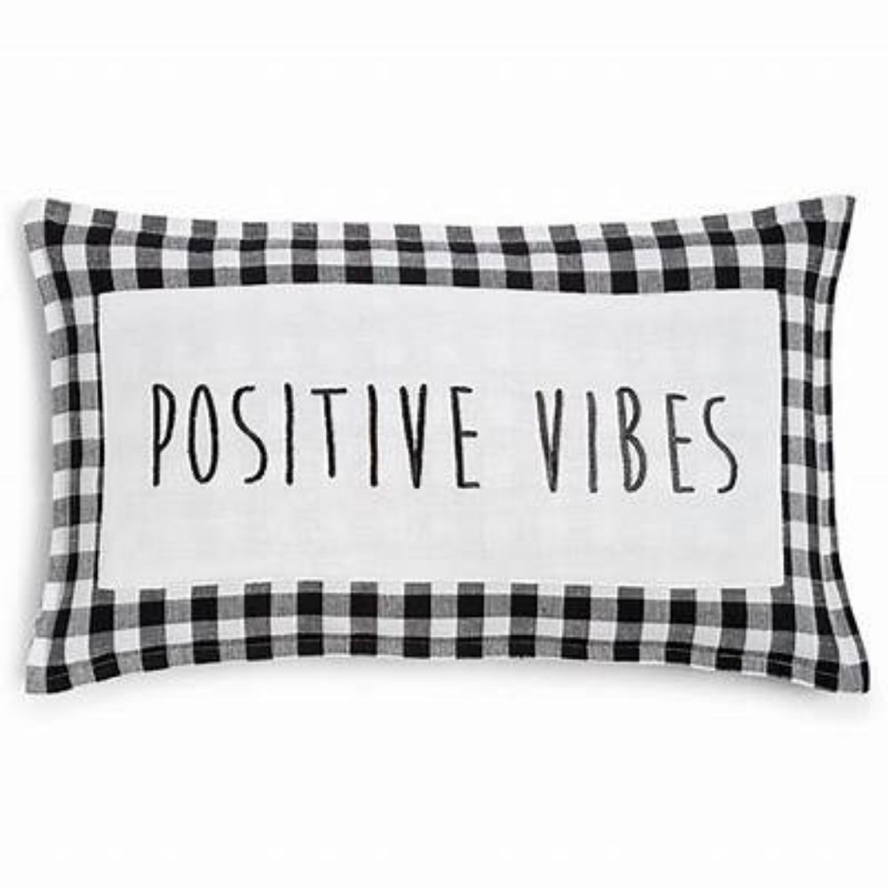 Lacourte Positive Vibes 14″ X 24″ Decorative Pillow